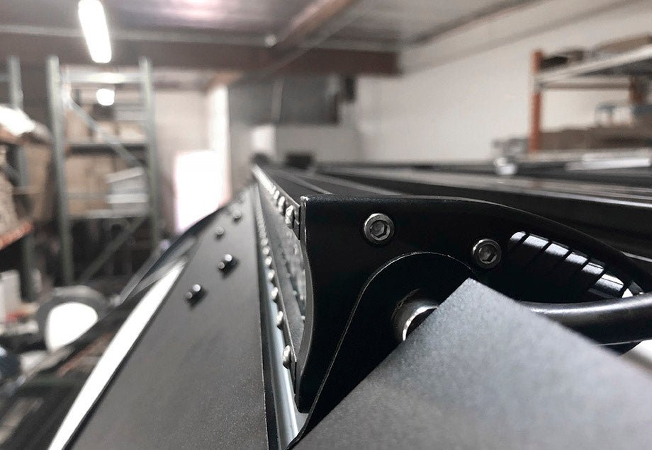 Cali Raised 40" Cut-Out Prinsu Roof Rack Slim LED Light Bar Bracket Kit | Truck Brigade
