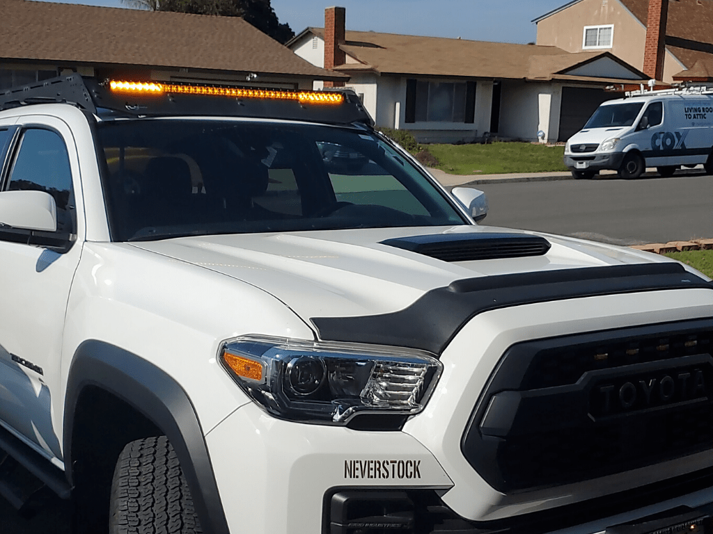 Cali Raised 40" Cut-Out Prinsu Roof Rack Slim LED Light Bar Bracket Kit | Truck Brigade