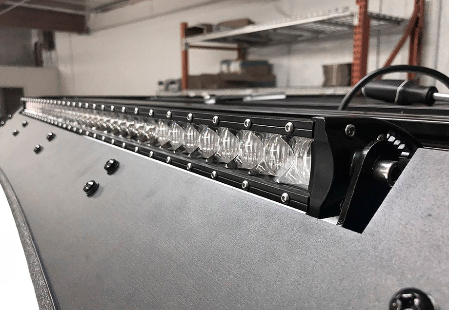 Cali Raised 40" Cut-Out Prinsu Roof Rack Slim LED Light Bar Bracket Kit | Truck Brigade