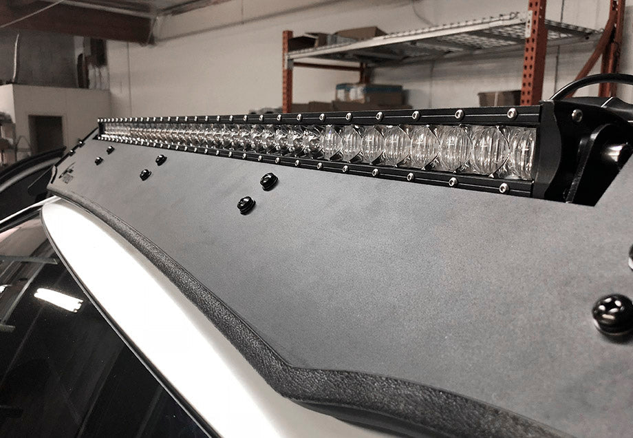Cali Raised 40" Cut-Out Prinsu Roof Rack Slim LED Light Bar Bracket Kit | Truck Brigade