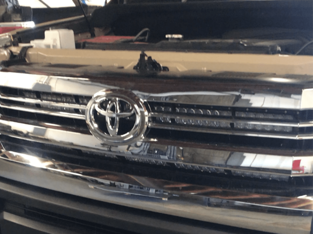 Cali Raised 42 Inch Hidden Grille Curved LED Light Bar Bracket Kit | Toyota Tundra (2014-2021) | Truck Brigade