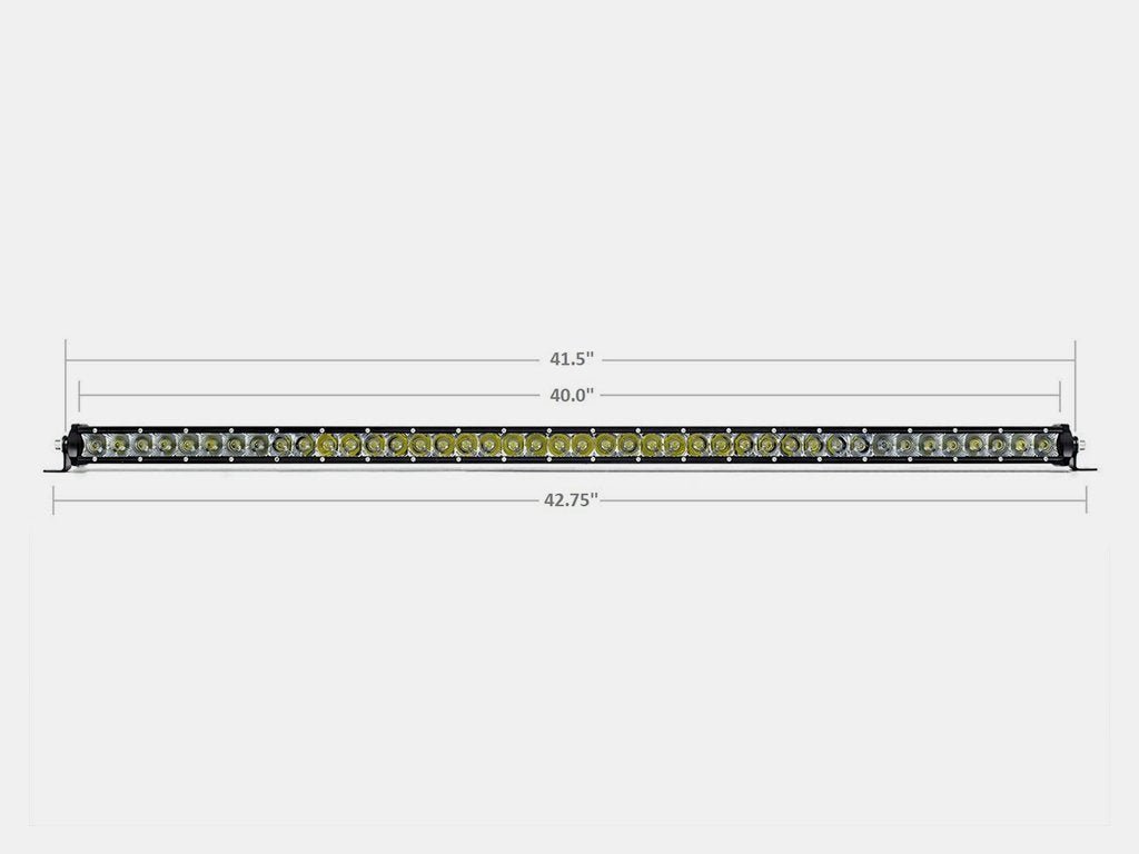 Cali Raised 42" Slim Single Row LED Bar (Amber) | Truck Brigade