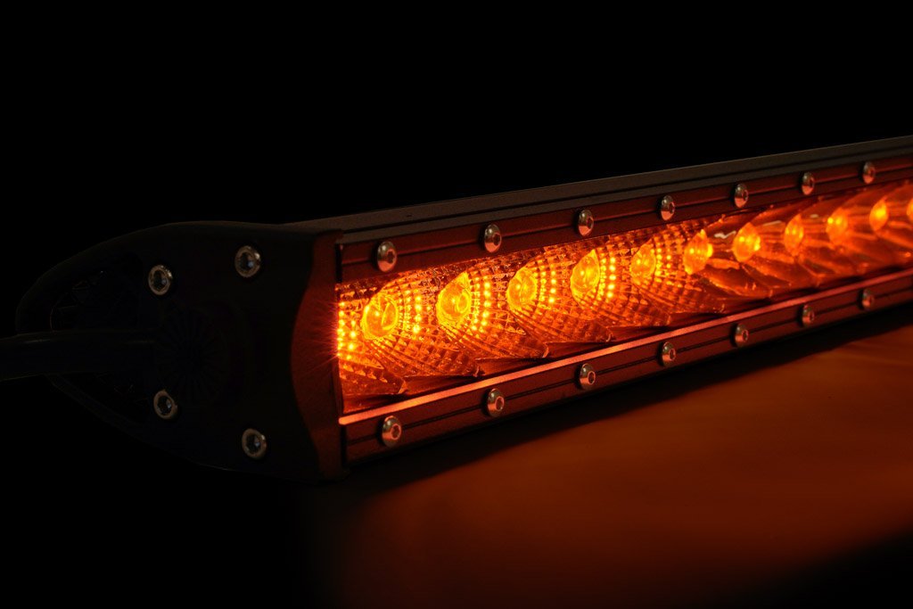 Cali Raised 42" Slim Single Row LED Bar (Amber) | Truck Brigade