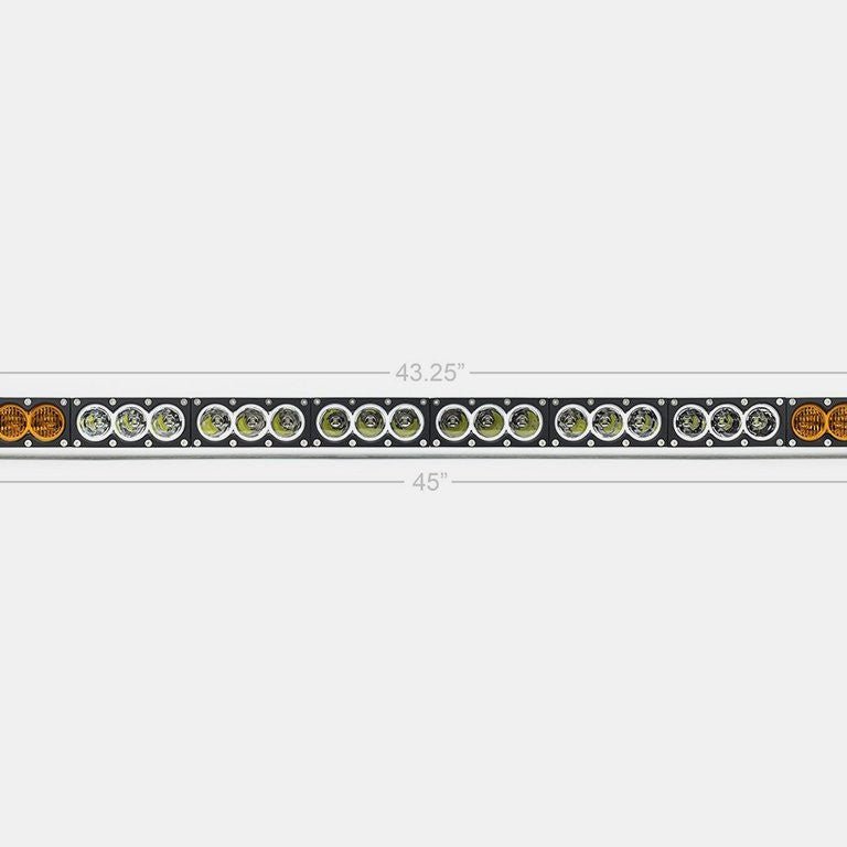 Cali Raised 43&quot; Amber/White Dual Function LED Light Bar - Truck Brigade