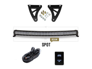 Cali Raised 52" Curved LED Light Bar Roof Brackets Kit | Toyota Tundra (2007-2021) | Truck Brigade