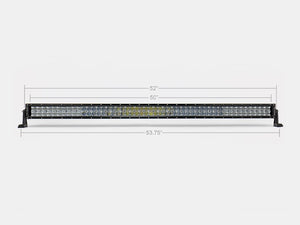 Cali Raised 52 Inch Curved 5D Dual Row 5D Optic OSRAM LED Bar - Truck Brigade