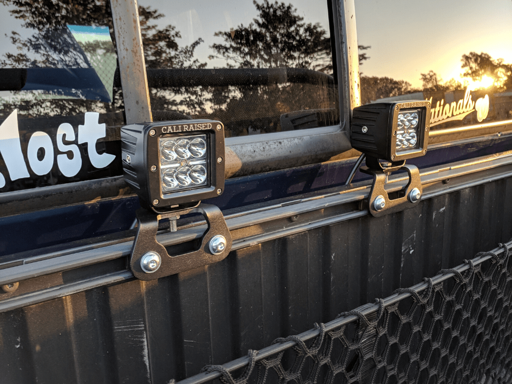Cali Raised Bed Rail LED Pod Brackets Kit For Toyota Truck | Truck Brigade