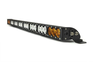 Cali Raised Dual Function Amber/White LED Light Bar Prinsu Mounting Bracket Kit | Truck Brigade