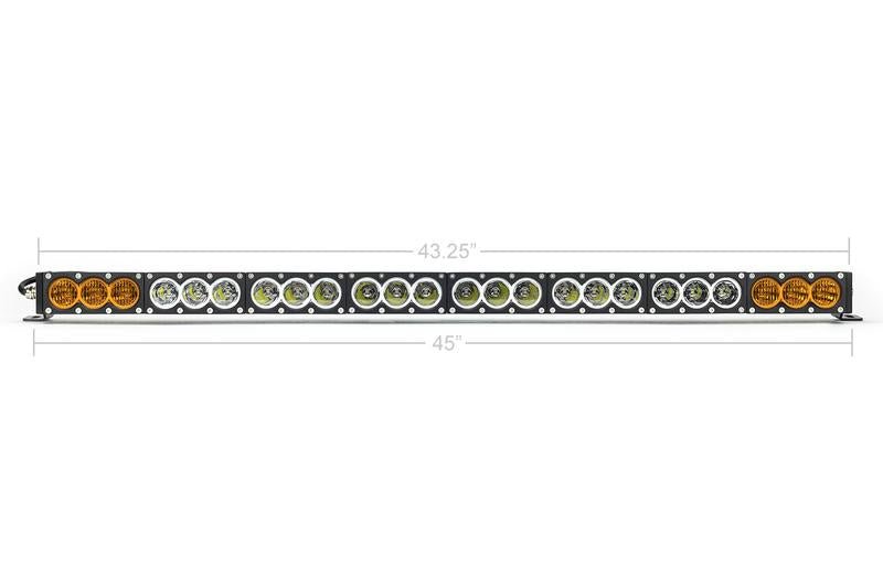 Cali Raised Dual Function Amber/White LED Light Bar Prinsu Mounting Bracket Kit | Truck Brigade