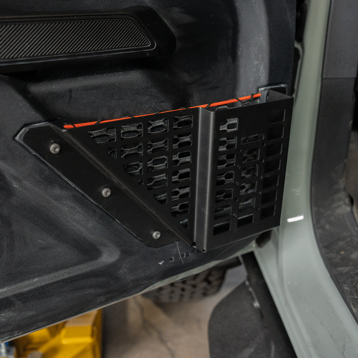 Cali Raised Front Door MOLLE Basket Fits 22+ Ford Bronco Raptor | Truck Brigade