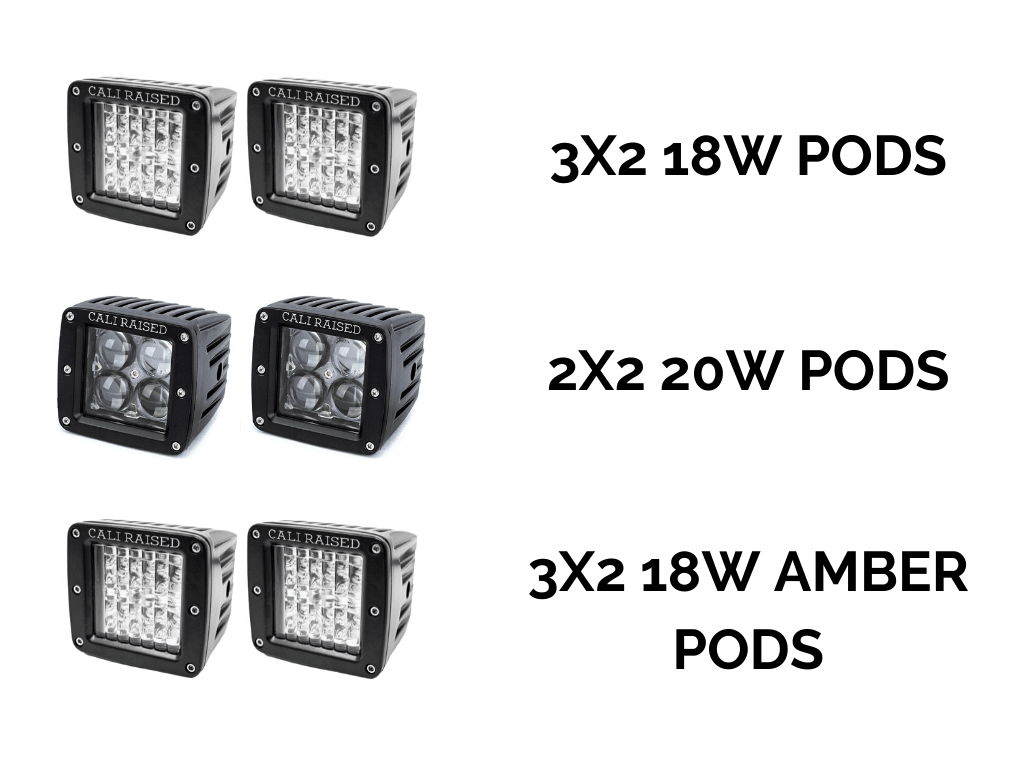 Cali Raised LED Fog Light Pod Replacement Bracket Kit | Toyota Tacoma (2016-2023) | Truck Brigade