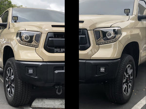 Cali Raised LED Fog Light Pod Replacement Mounting Brackets | Toyota Tundra (2014-2021) - Truck Brigade