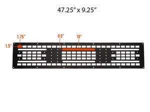Cali Raised LED Roof Rack Mounted MOLLE Gear Panel | Truck Brigade
