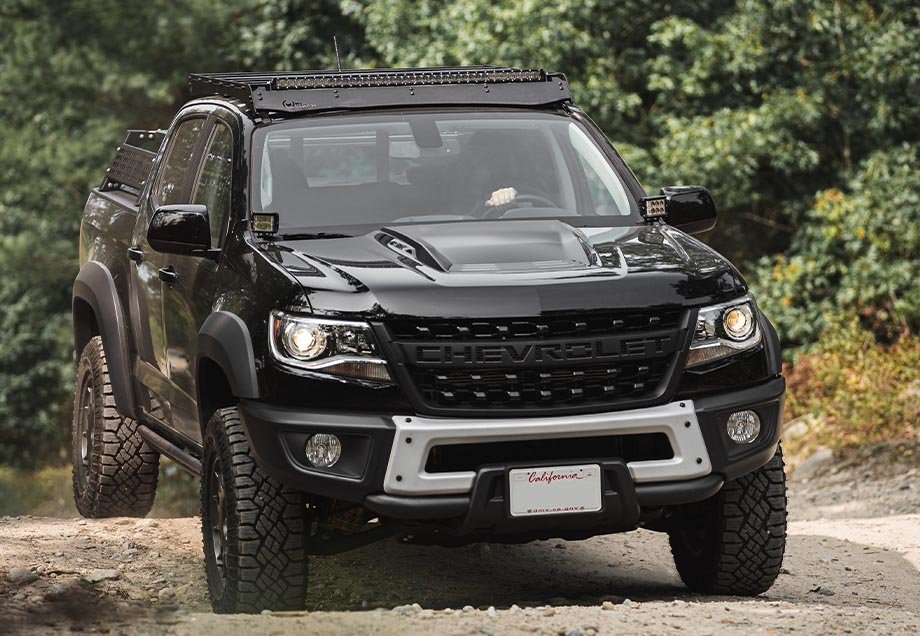 Cali Raised Low Profile Ditch Light Brackets Kit | Chevy Colorado/Canyon (2015-2022) | Truck Brigade