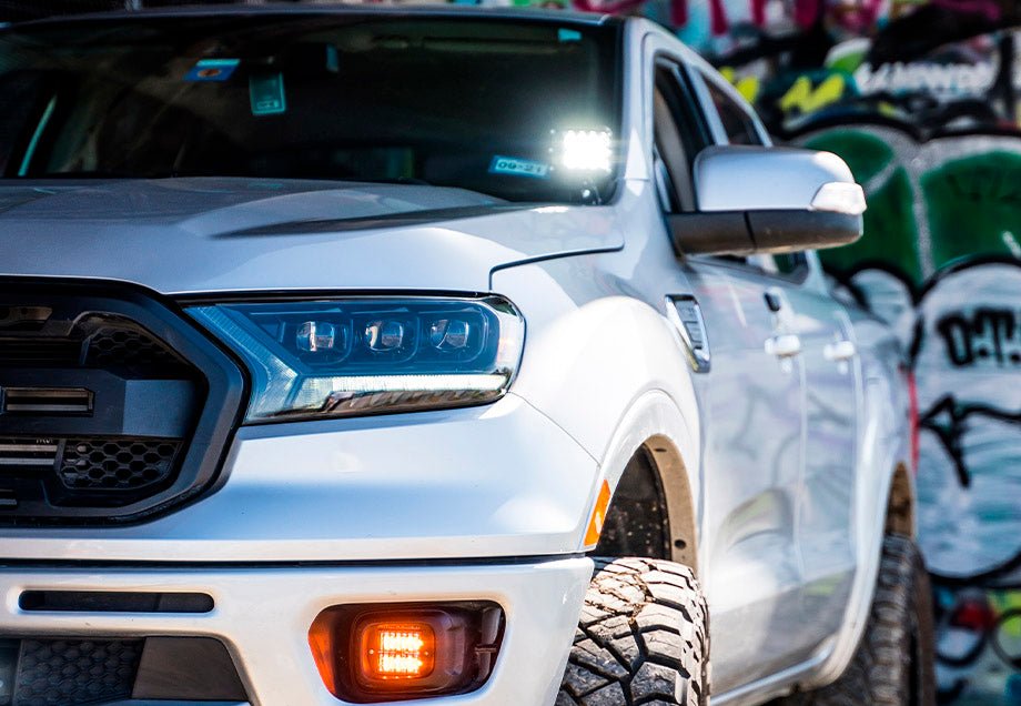 Cali Raised Low Profile Ditch Light Brackets Kit | Ford Ranger (2019-2022) | Truck Brigade