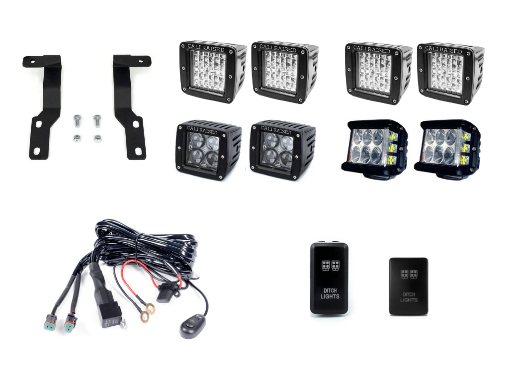 Cali Raised Low Profile Ditch Light Kit | Toyota Tacoma (2005-2015) | Truck Brigade