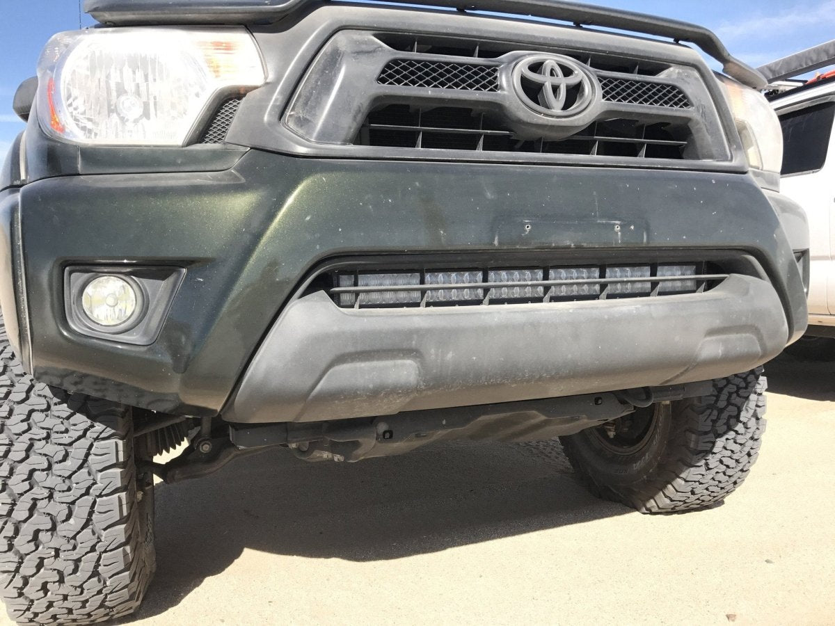 Cali Raised Lower Bumper Hidden 32 Inch LED Light Bar Bracket Kit | Toyota Tacoma (2005-2015) | Truck Brigade