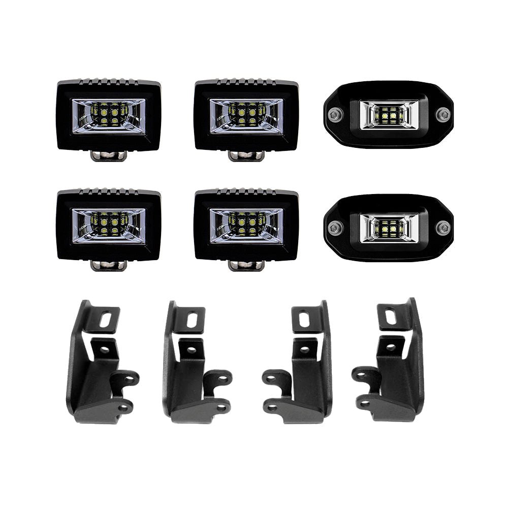 Cali Raised Premium Roof Rack 360 Lighting Kit for Tacoma and Tundra | Truck Brigade