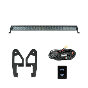 Cali Raised Premium Roof Rack Front Light Bar Kit | Toyota Tacoma (2005-2023) | Truck Brigade