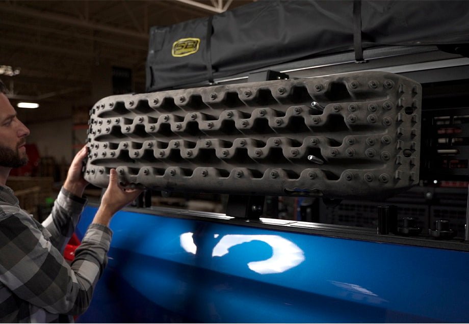 Cali Raised Recovery Board Mounts for Bed Rack | Truck Brigade