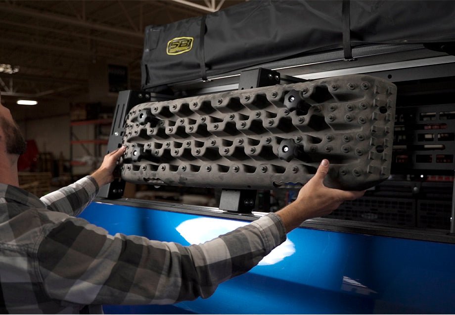 Cali Raised Recovery Board Mounts for Bed Rack | Truck Brigade
