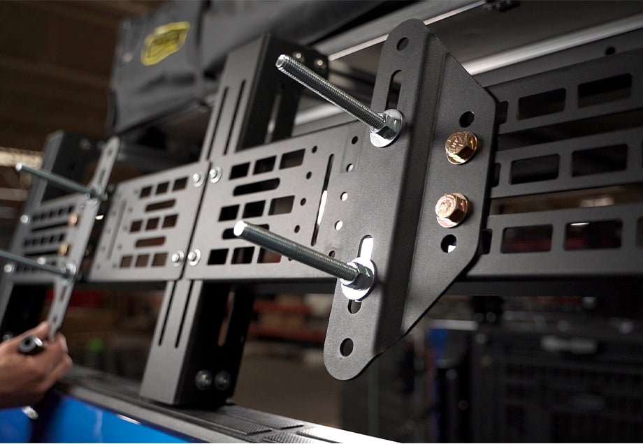 Cali Raised Recovery Board Mounts for Bed Rack | Truck Brigade