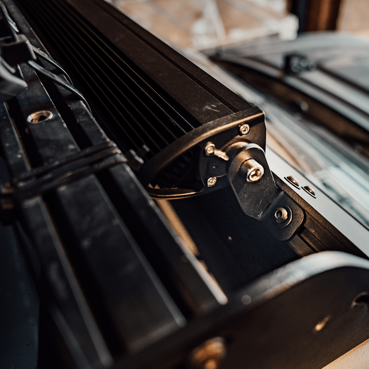 Cali Raised Sherpa Roof Rack LED Light Bar Bracket Kit | Truck Brigade
