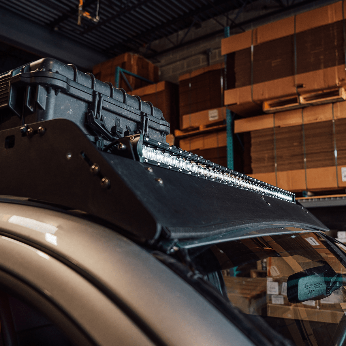 Cali Raised Sherpa Roof Rack LED Light Bar Bracket Kit | Truck Brigade