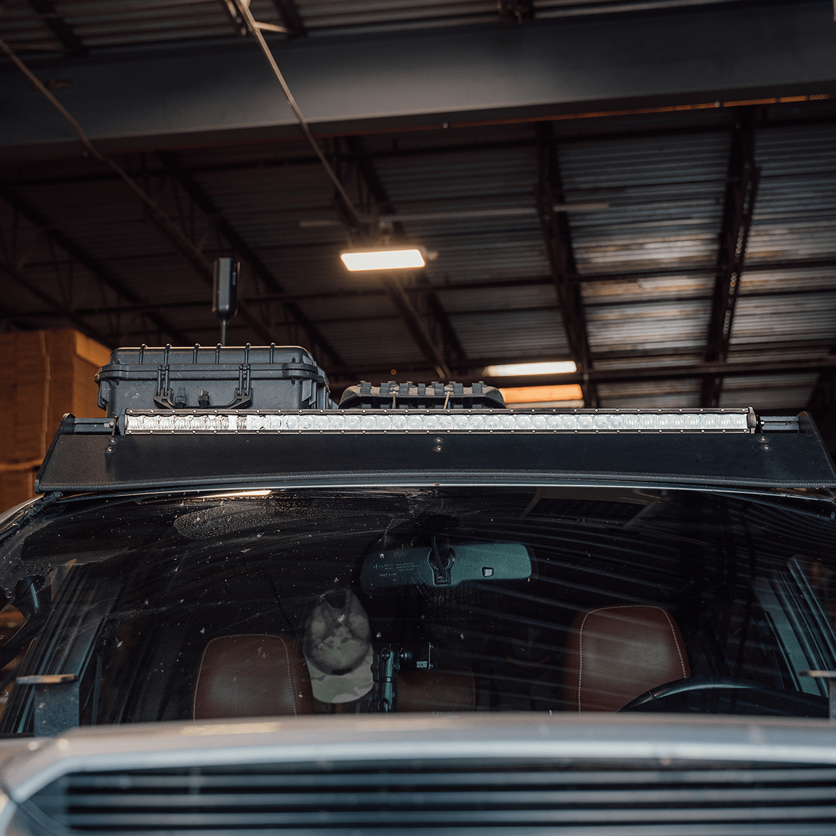 Cali Raised Sherpa Roof Rack LED Light Bar Bracket Kit | Truck Brigade