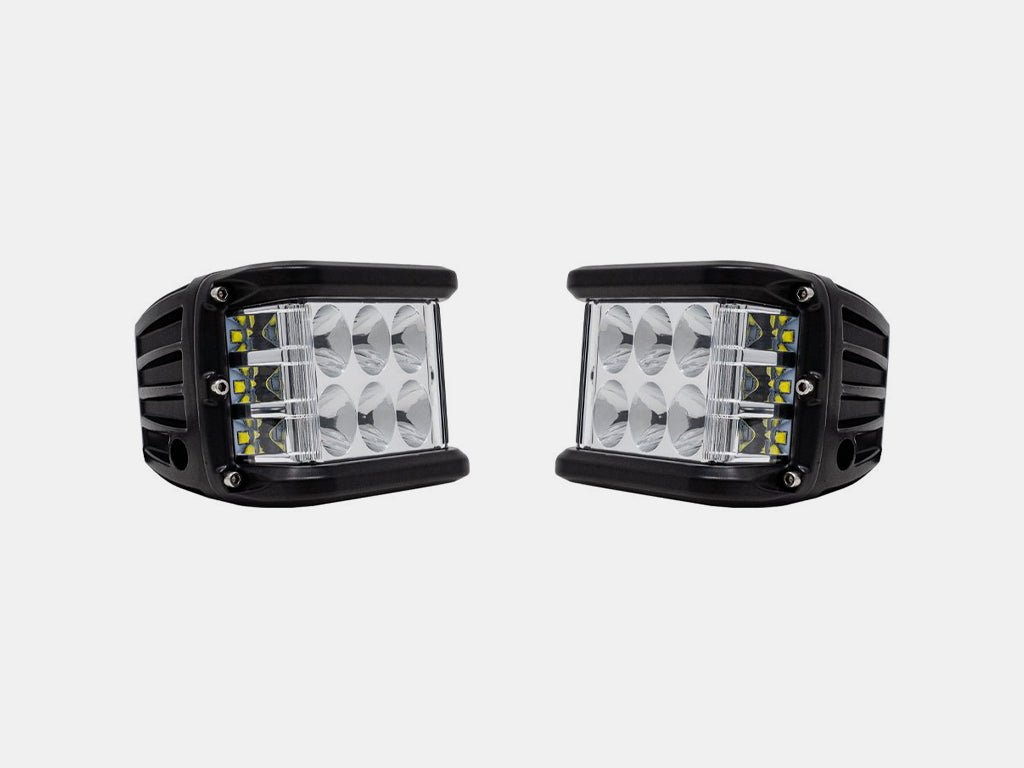 Cali Raised Side Projecting LED Pods (Pair) - Truck Brigade