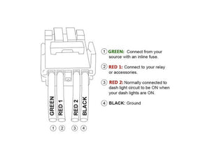 Cali Raised Small Style Toyota OEM Style Switch - Ditch Lights - Truck Brigade