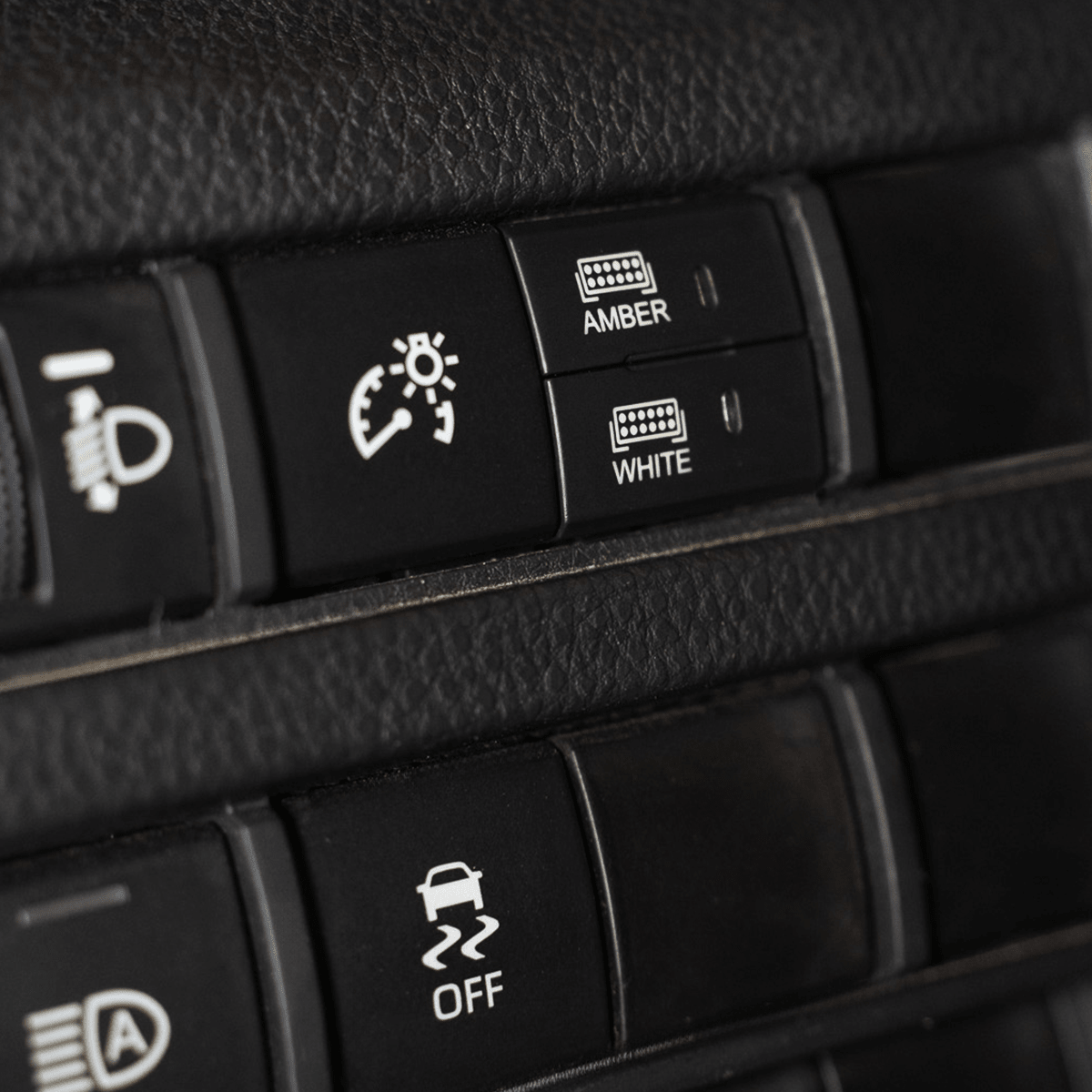 Cali Raised Square Style Dual Function Toyota OEM Style "AMBER & WHITE" Switch | Truck Brigade