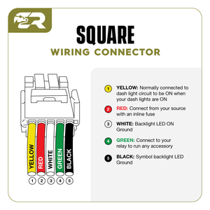 Cali Raised Toyota OEM Square Style "SIDE LIGHTS" Switch | Truck Brigade