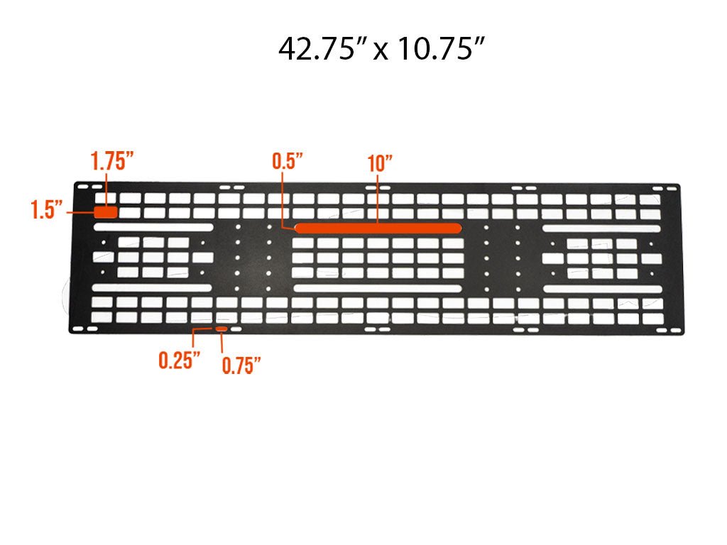 Cali Raised Victory 4x4 Roof Rack Mounted MOLLE Gear Panel | Truck Brigade