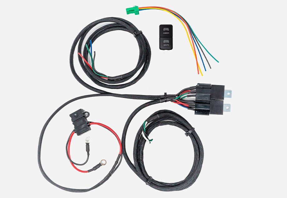 Cali Raised Wiring Harness for Dual Function Light Bar | Truck Brigade