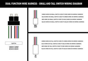Cali Raised Wiring Harness for Dual Function Light Bar | Truck Brigade