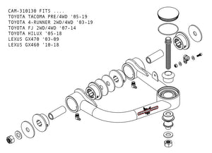 Camburg Fox 2.5 Performance Kit | Lexus GX470 (2003-2009) - Truck Brigade