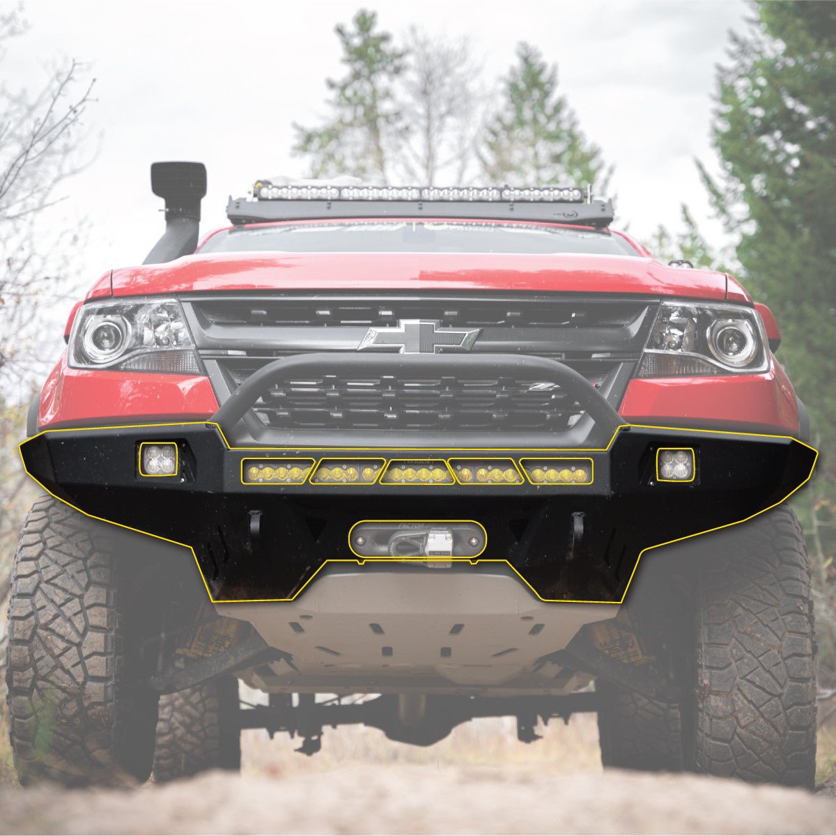 CBI Offroad Classic Series Front Bumper | Chevy Colorado ZR2 (2015-2020) - Truck Brigade