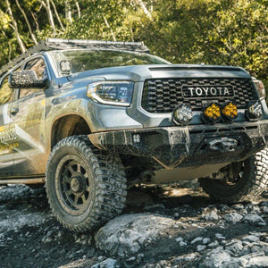 CBI Offroad Overland Series Bolt-On Rock Sliders | Toyota Tundra (2007-2021) - Truck Brigade