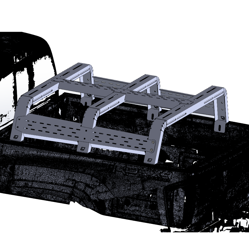 Chassis Unlimited 12&quot; Thorax Overland Bed Rack System | Toyota Tacoma (2005-2022) - Truck Brigade