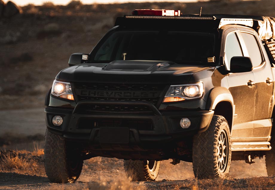Cali Raised Low Profile Ditch Light Brackets Kit | Chevy Colorado/Canyon (2015-2022)