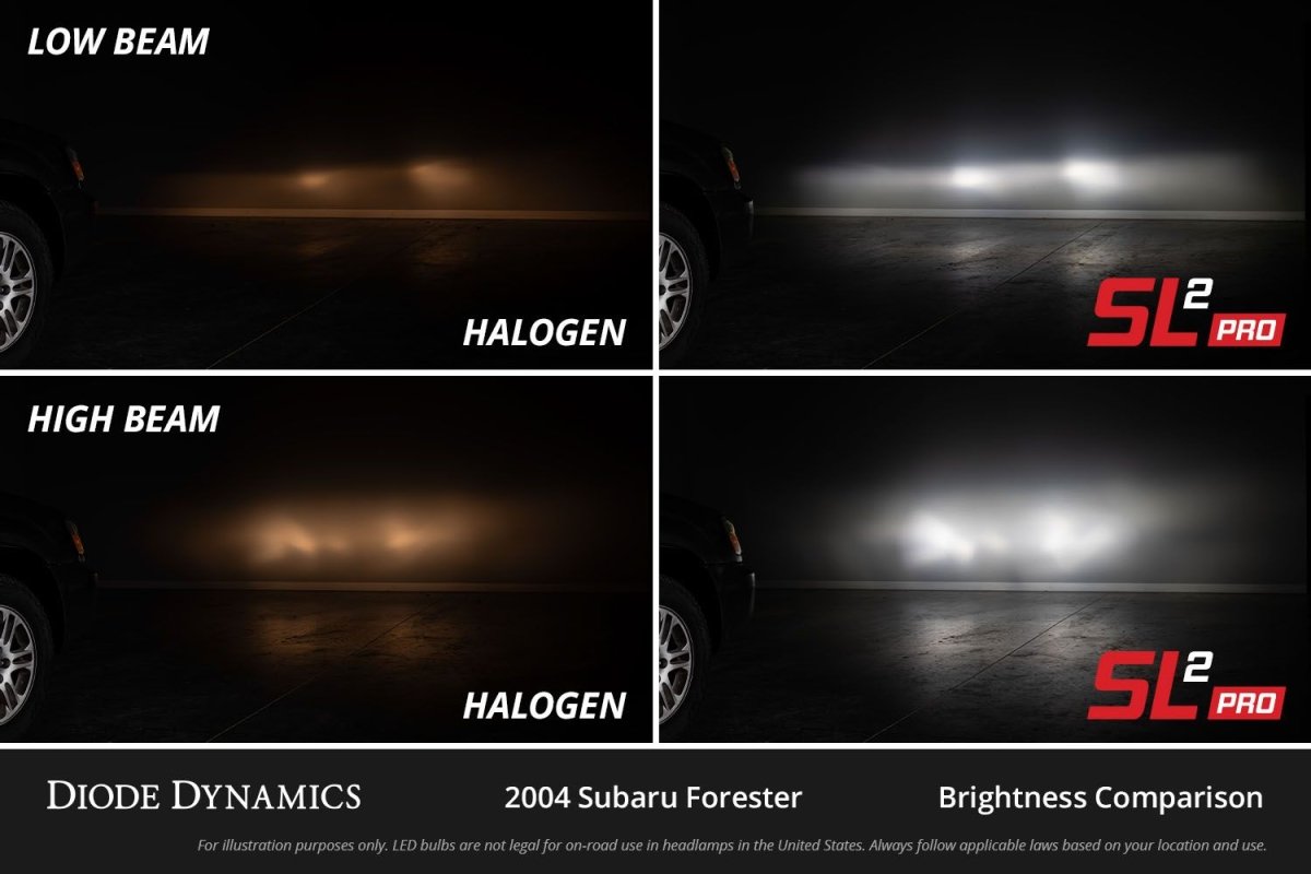 Diode Dynamics SL2 Pro Hi/Lo Beam LED Headlight Bulbs | Toyota FJ Cruiser (2007 - 2014) | Truck Brigade