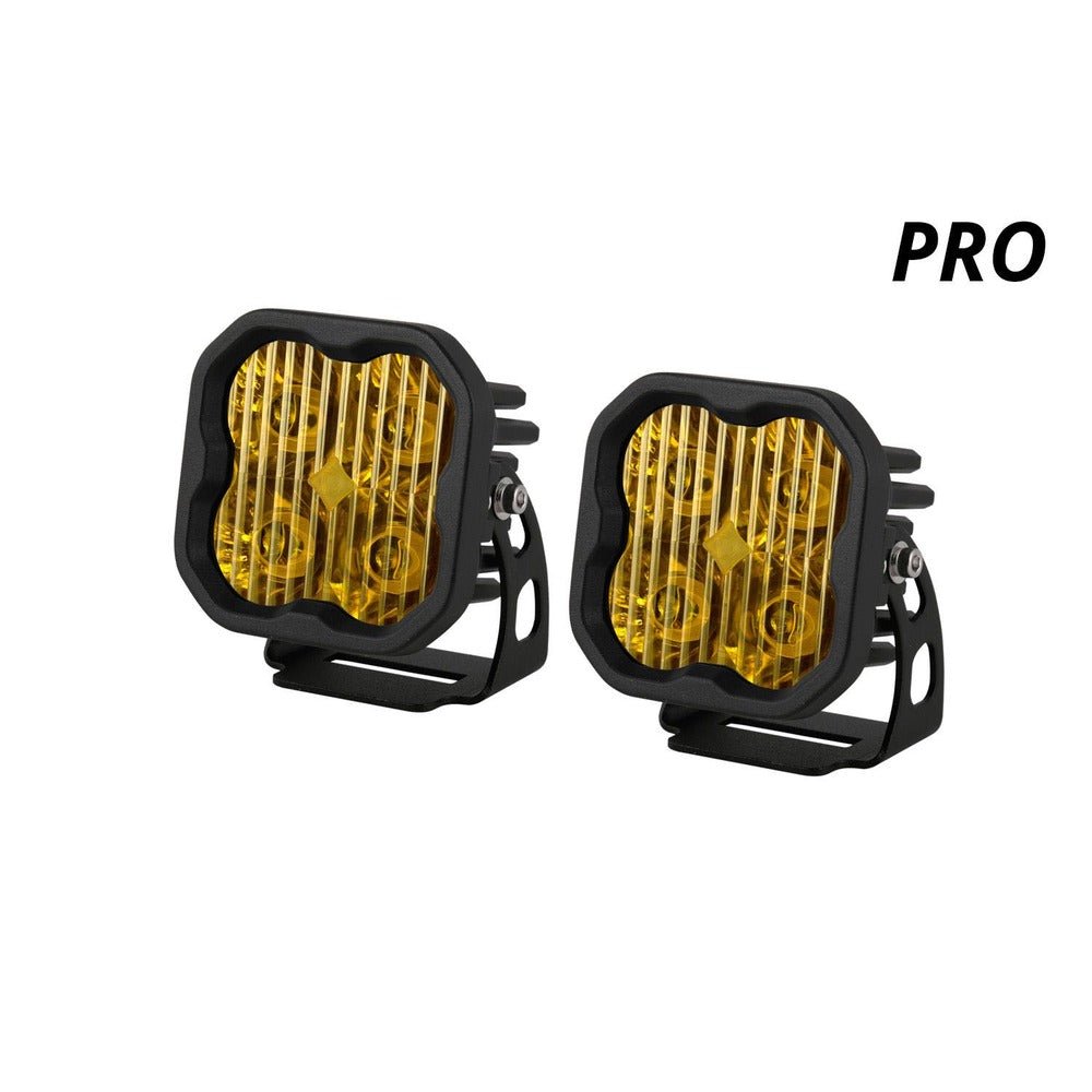 Diode Dynamics SS3 SAE Yellow Pro LED Pod - Pair - Truck Brigade