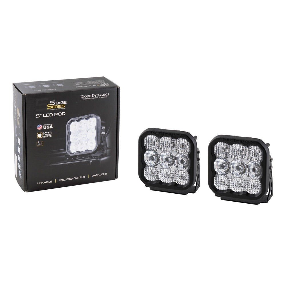 Diode Dynamics SS5 White Pro LED Pod - Pair - Truck Brigade