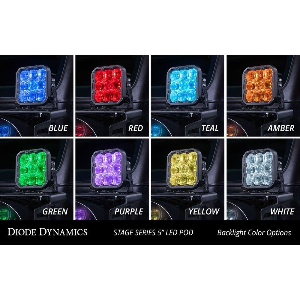 Diode Dynamics SS5 White Pro LED Pod - Pair - Truck Brigade