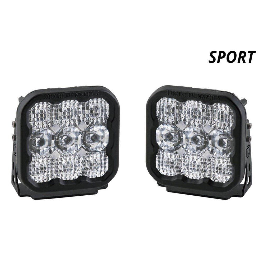 Diode Dynamics SS5 White Sport LED Pod - Pair - Truck Brigade