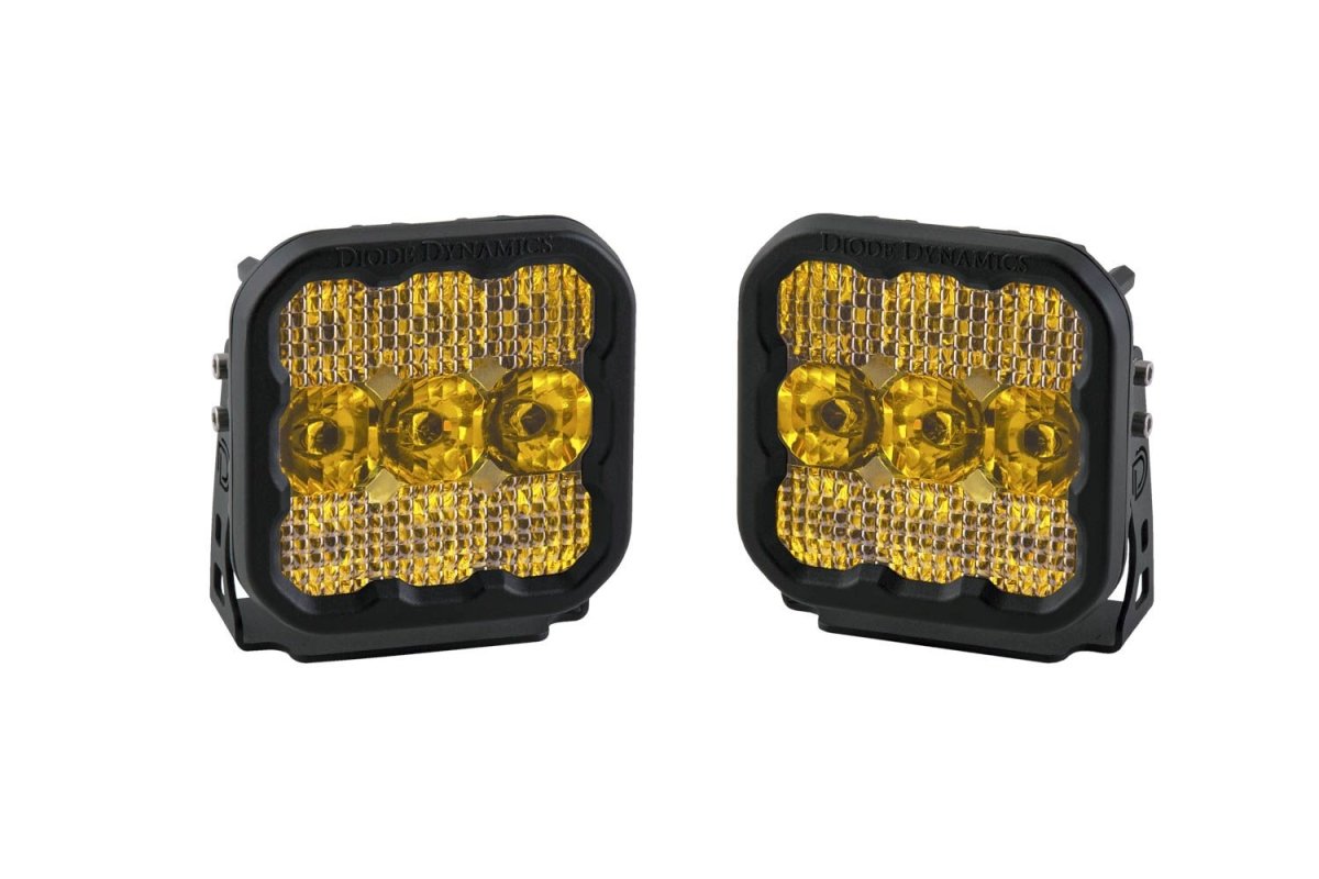 Diode Dynamics SS5 Yellow Pro LED Pod - Pair - Truck Brigade