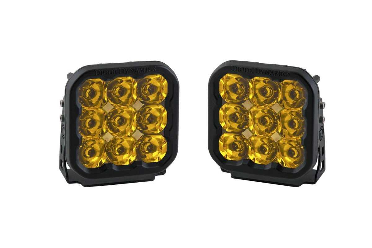 Diode Dynamics SS5 Yellow Pro LED Pod - Pair - Truck Brigade