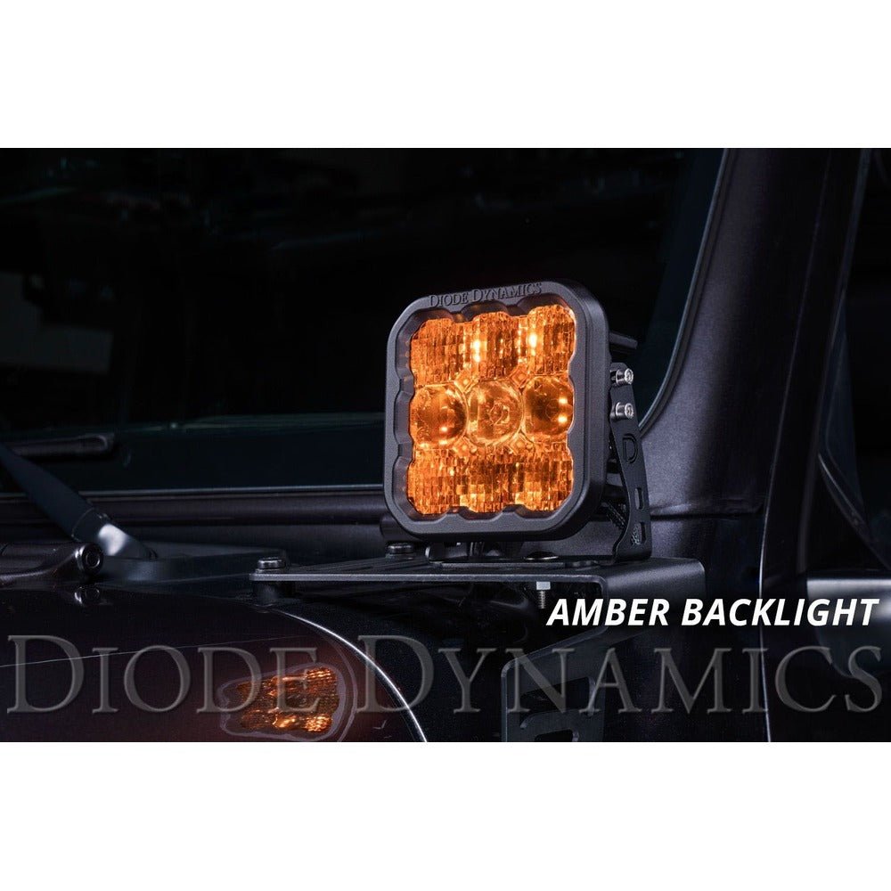 Diode Dynamics SS5 Yellow Pro LED Pod - Pair - Truck Brigade