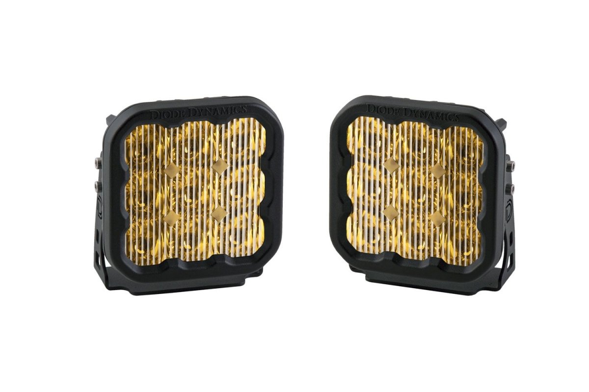Diode Dynamics SS5 Yellow Sport LED Pod - Pair - Truck Brigade